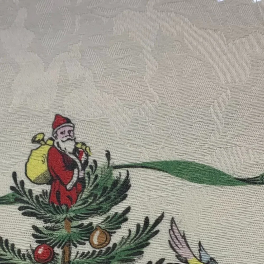 Spode Christmas Tree Tablecloth 60x84 NWT